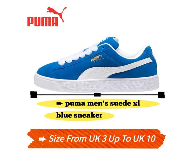 Puma Suede XL, red, blue, black & white