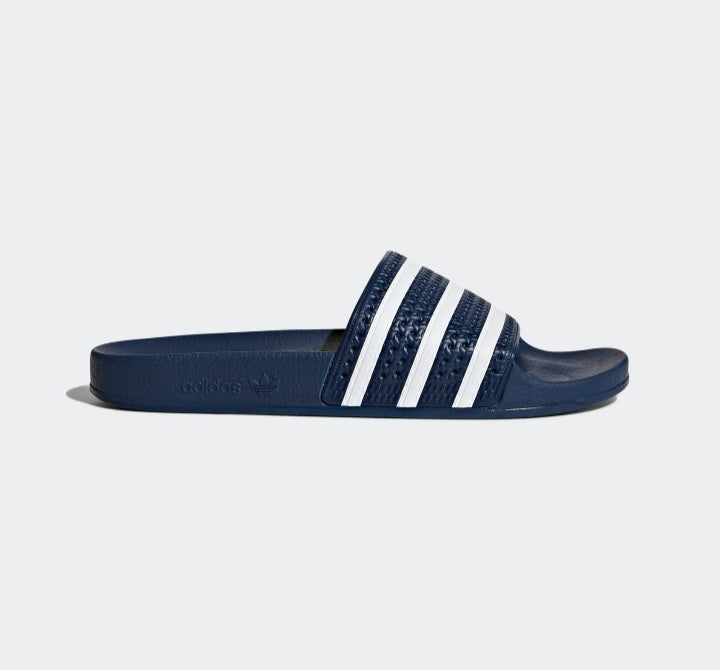 Adilette Slides Blue and Black