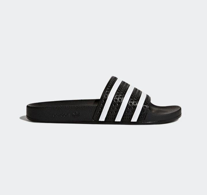 Adilette Slides Blue and Black